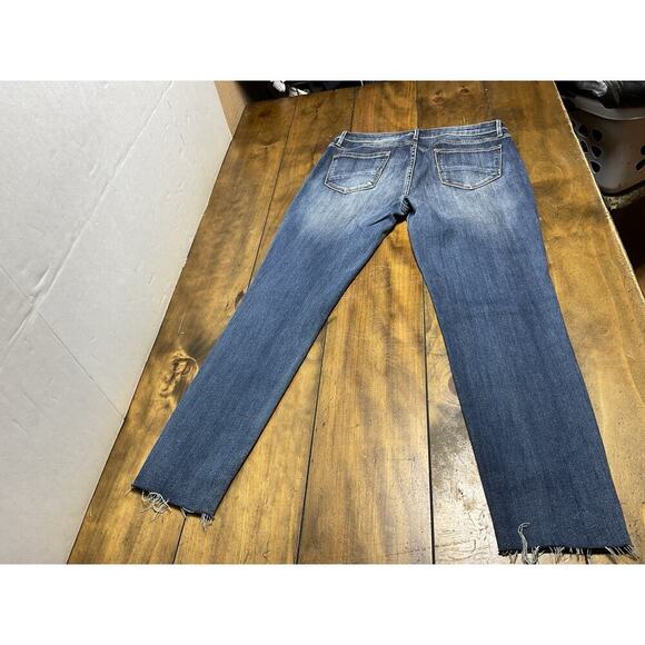 Driftwood Jackie Beaded Side Stripe Raw Hem Jeans Women’s Size 31 - Picture 2 of 11